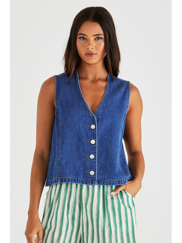 Sass Sabine Denim Vest