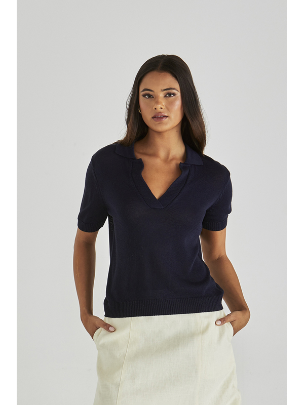 Sass Abbie Knit Polo