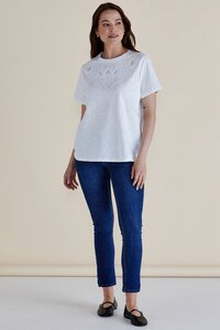 Betty Basics Arabella Lace Tee - Pre Order