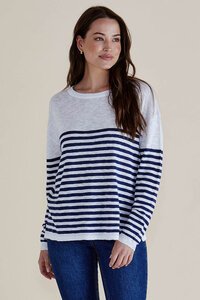Betty Basics Natasha Knit Stripe Top - Pre Order