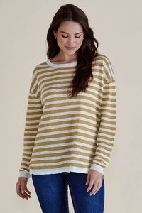 Betty Basics Natasha Knit Stripe Top - Pre Order