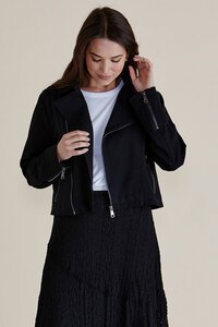 Betty Basics Aurora Ponte Biker Jacket - Pre Order