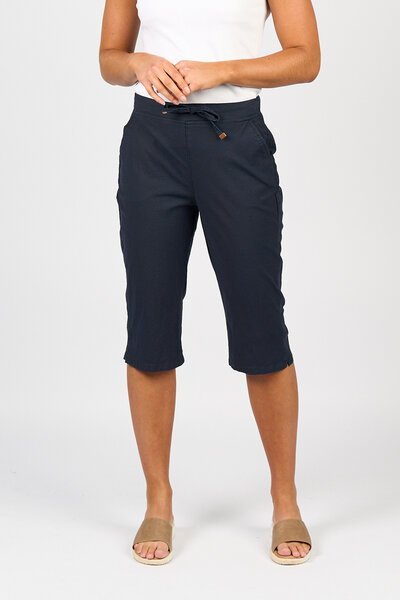 Vassalli Skinny Elastic Waist Long Shorts-new-Preen