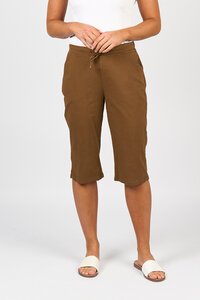 Vassalli Skinny Elastic Waist Long Shorts
