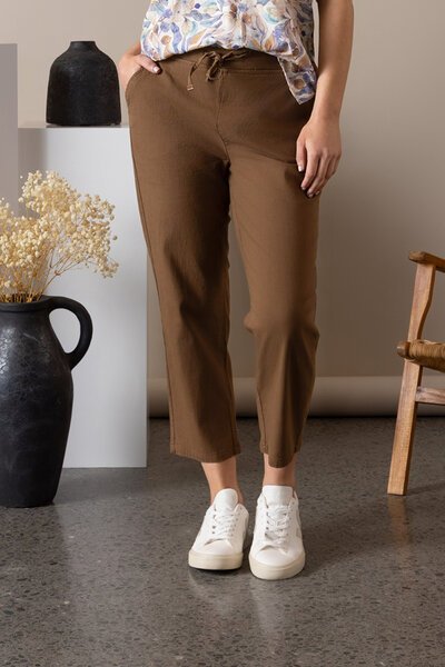Vassalli Slim 7-8 Elastic Waist Pant-new-Preen
