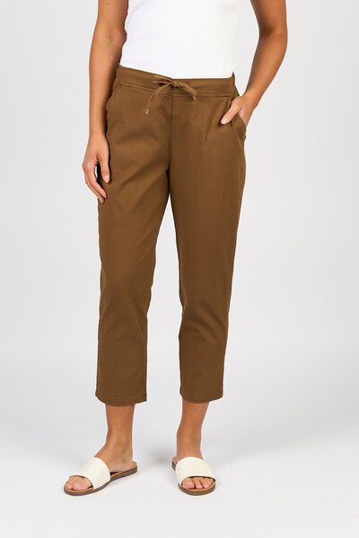 Vassalli Skinny 7-8 Elastic Waist Pant-new-Preen
