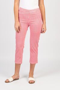 Vassalli Slim 7-8 Lightweight Pull On Pant - Gingham