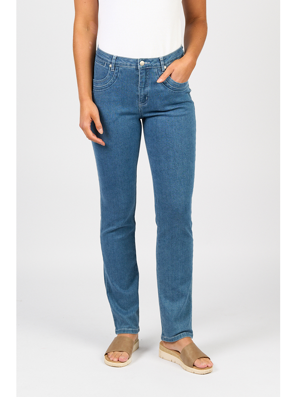 Vassalli Slim Leg Jean - Blue Hue