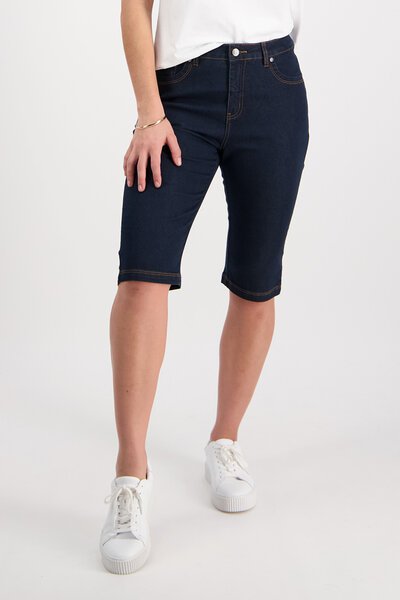 Vassalli Slim Contrast Stitch Denim Shorts-new-Preen