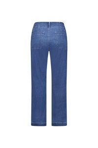 Vassalli Wide Ankle Grazer Jean - Blue Hue