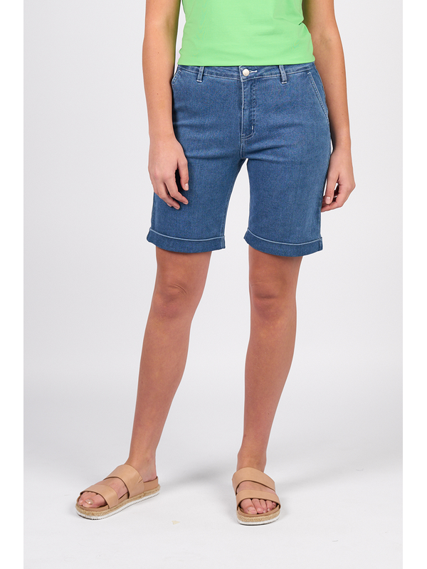 Vassalli Slim Leg Shorts - Blue Hue