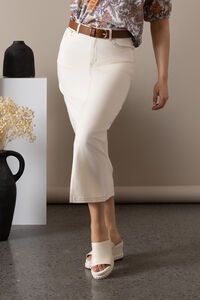Vassalli Plain Front Split Skirt