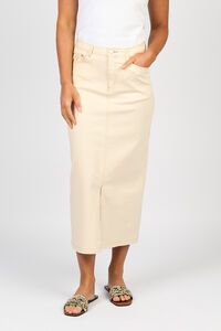 Vassalli Plain Front Split Skirt