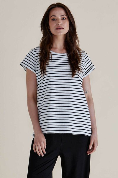 Betty Basics Caia Crew Stripe Tee - Pre Order-best-sellers-Preen