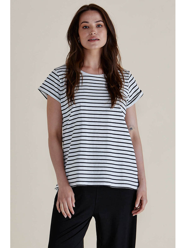 Betty Basics Caia Crew Stripe Tee - Pre Order