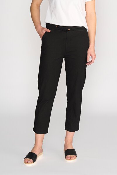 Vassalli Slim 7-8 Elastic Waist Pant-new-Preen