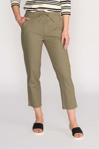 Vassalli Slim Ankle Grazer Elastic Waist Pant-new-Preen