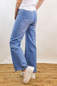 Wakee Wide Leg Seam Jeans