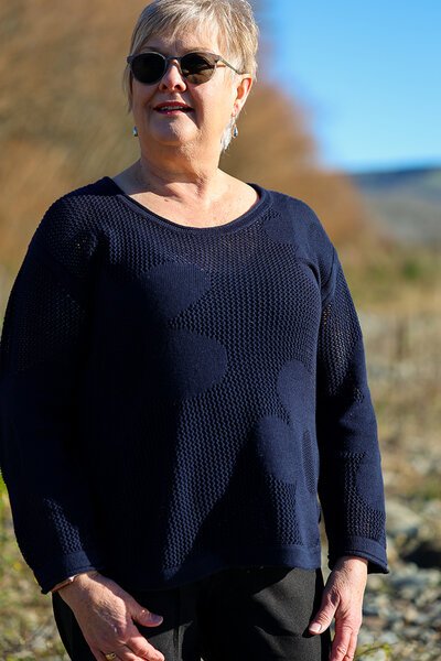 Foil Make My Daisy Sweater-new-Preen