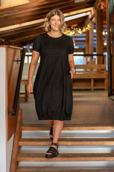 Foil Plain Pleated Midi Dress-new-Preen