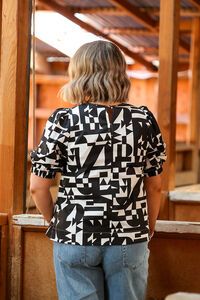 Foil Swing Volume Sleeve Top