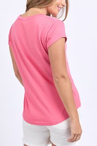 Foxwood Manly Tee Hot Pink