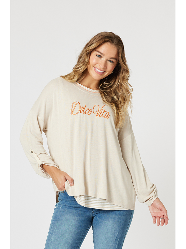 Threadz Dolce Vita 2 in 1 Top