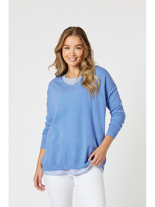 Threadz Isabella Knit with Stripe Cami