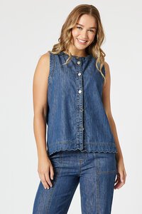 Threadz Charli Denim Top