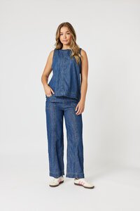Threadz Charli Denim Top