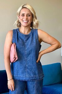 Threadz Charli Denim Top