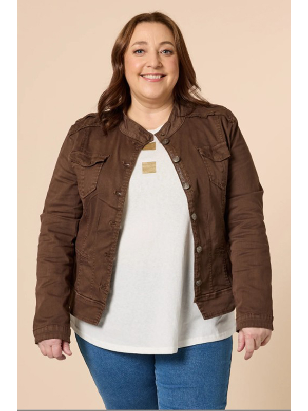 Threadz Military Denim Jacket