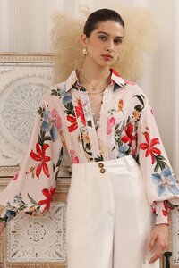 Iris Maxi Bonnie Lace Trim Shirt
