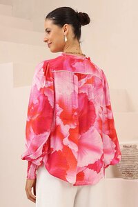 Iris Maxi Jovie Ruffle Neck Blouse