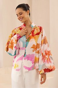 Iris Maxi Sophia Balloon Sleeve Top