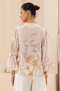 Iris Maxi Poet Frill Top
