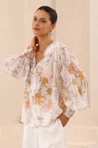Iris Maxi Poet Frill Top