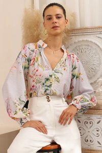 Iris Maxi Victoria Long Sleeve Blouse