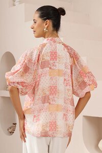 Iris Maxi Pastel Bandana Patchwork Blouse