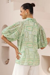Iris Maxi Tile Patchwork Blouse