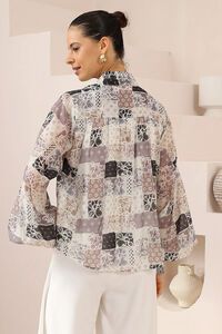Iris Maxi Bandana Patchwork Ballon Sleeve Blouse