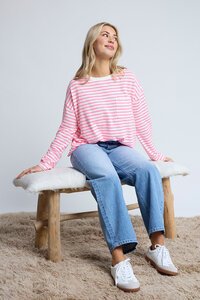 Stella + Gemma Electric Candy Drop Shoulder Tee