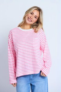 Stella + Gemma Electric Candy Drop Shoulder Tee