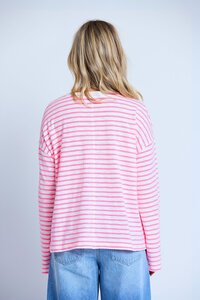 Stella + Gemma Electric Candy Drop Shoulder Tee