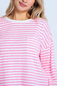 Stella + Gemma Electric Candy Drop Shoulder Tee