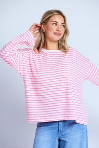 Stella + Gemma Electric Candy Drop Shoulder Tee