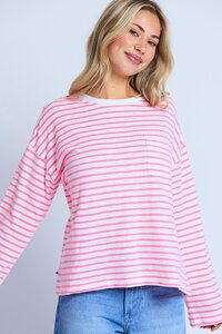 Stella + Gemma Electric Candy Drop Shoulder Tee
