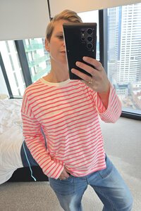 Stella + Gemma Electric Candy Drop Shoulder Tee