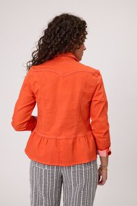 Classified Drill Jacket With Brooch Detail