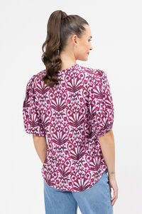 Seeking Lola Plum Vacation Top